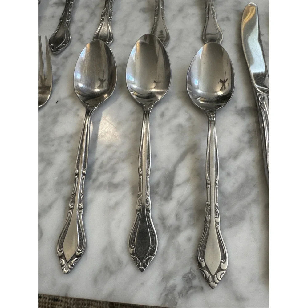 Stanley‎ Roberts Rogers Co Stainless Korea Auberge 3 Piece Place Setting (15)